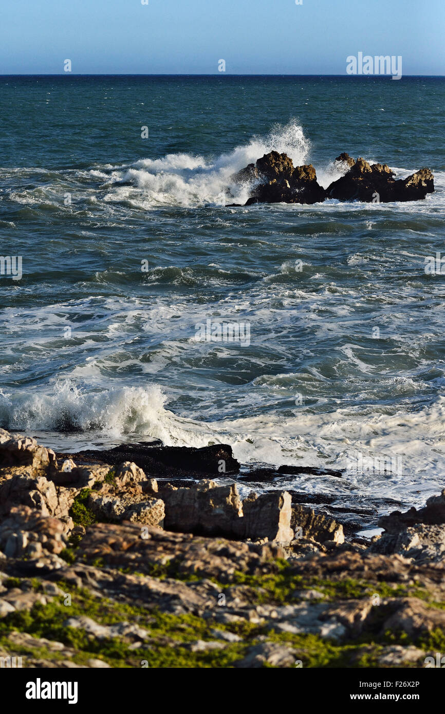 L'Afrique du Sud, Hermanus, l'Océan Atlantique Banque D'Images