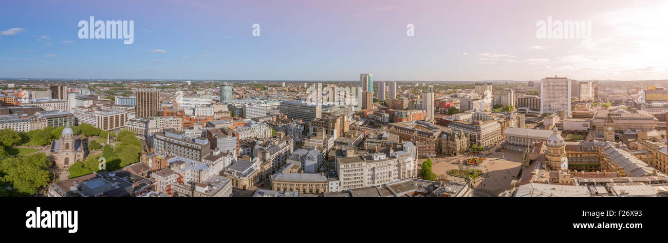 Un paysage urbain du centre-ville de Birmingham, en Angleterre. Banque D'Images