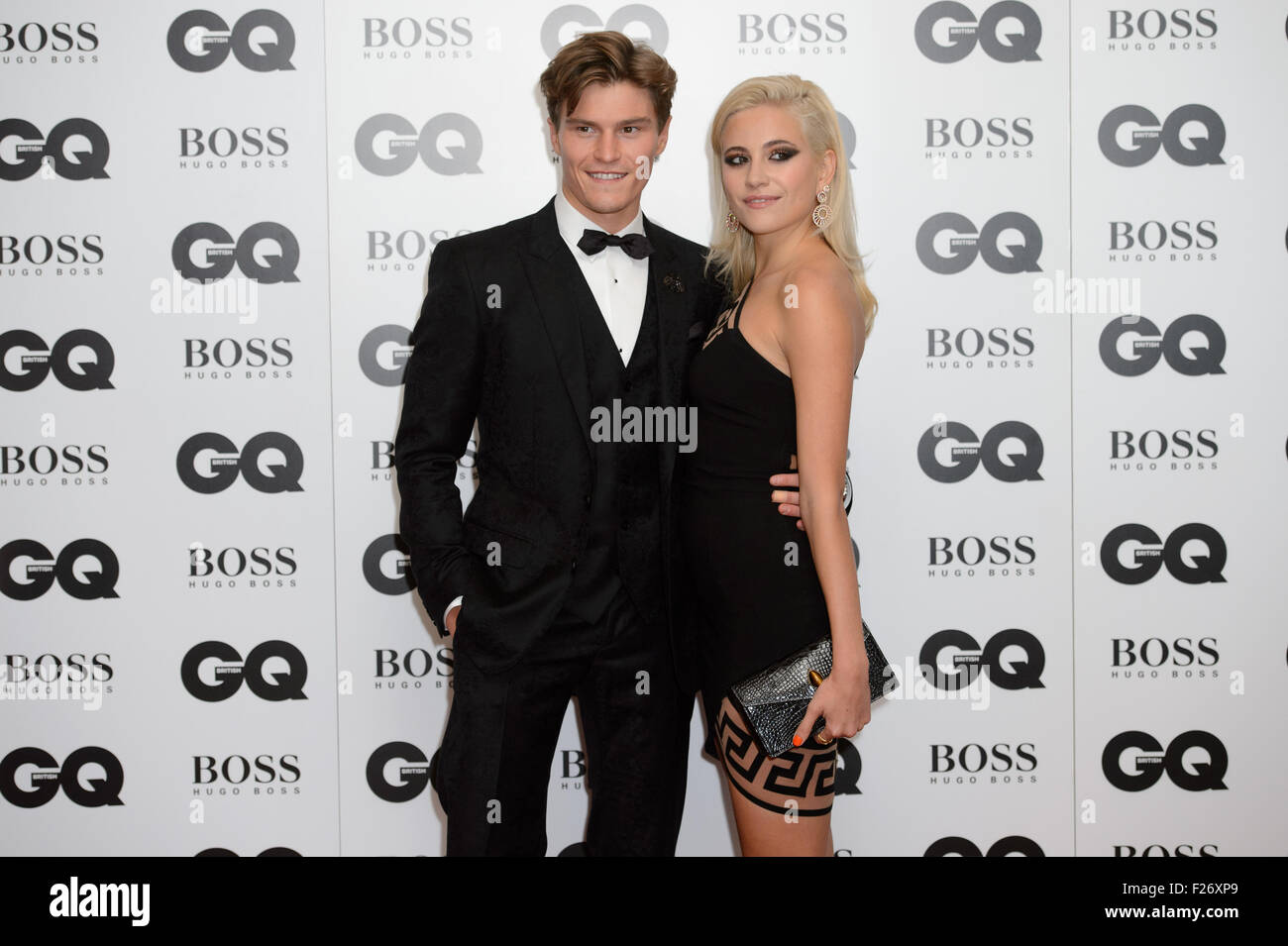 Oliver Cheshire et Pixie Lott au GQ Men of the Year Awards 2015 Banque D'Images