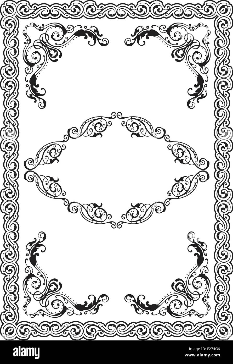 Cadre de l'art baroque Illustration de Vecteur