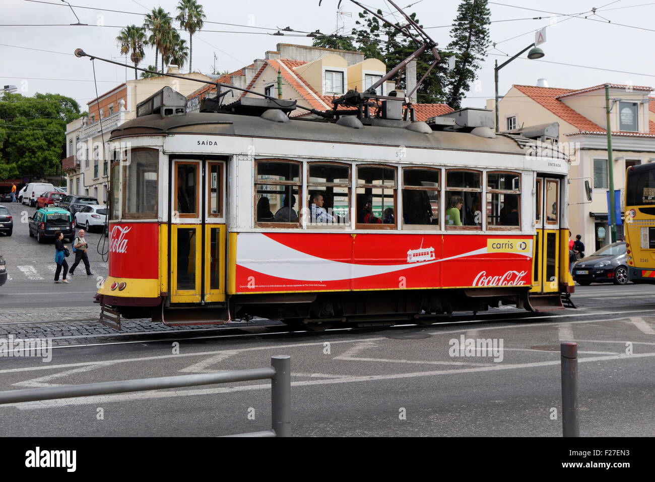 vieux Trams Banque D'Images