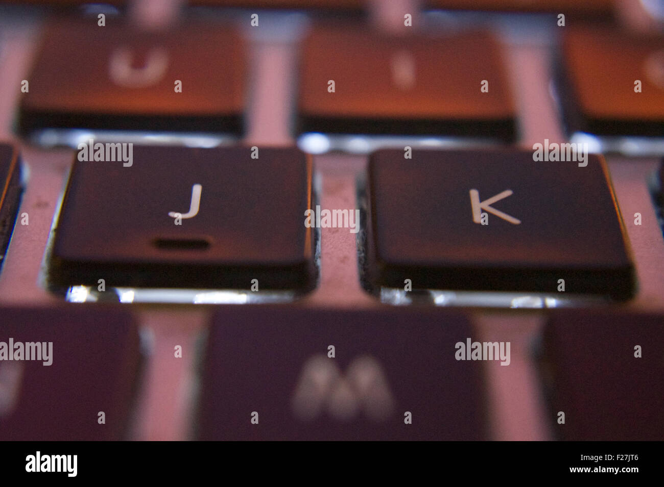 Un clavier d'ordinateur portable Banque D'Images