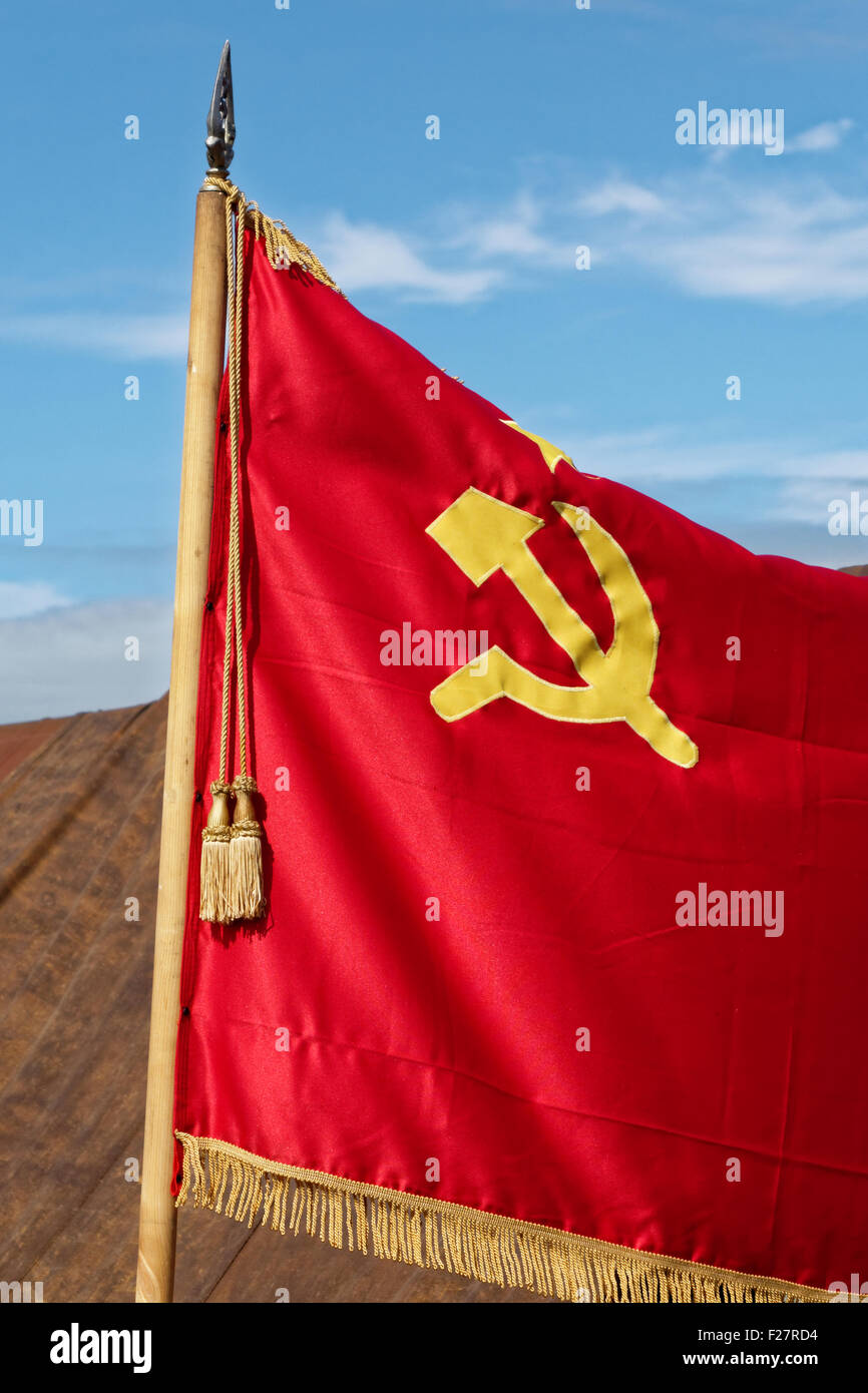 Drapeau russe Banque D'Images