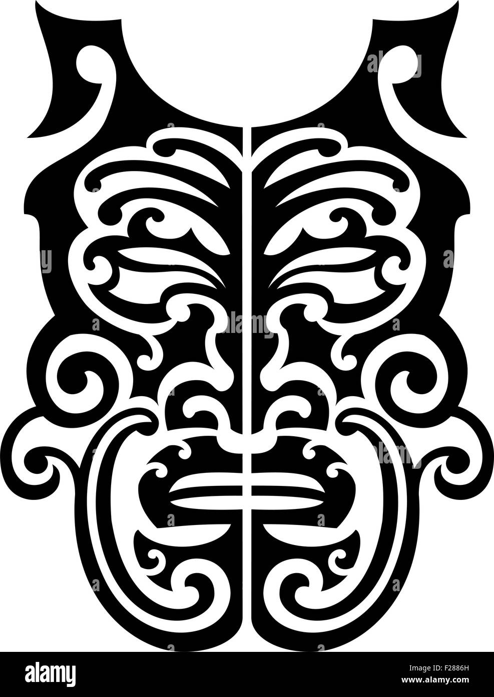 Masque est isolated on white Illustration de Vecteur