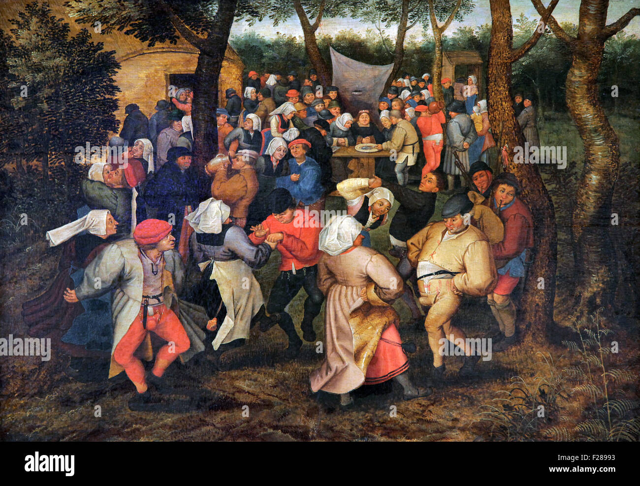 Le mariage paysan 1600-1625 par Pieter Brueghel le Jeune 1564-1638 Banque D'Images
