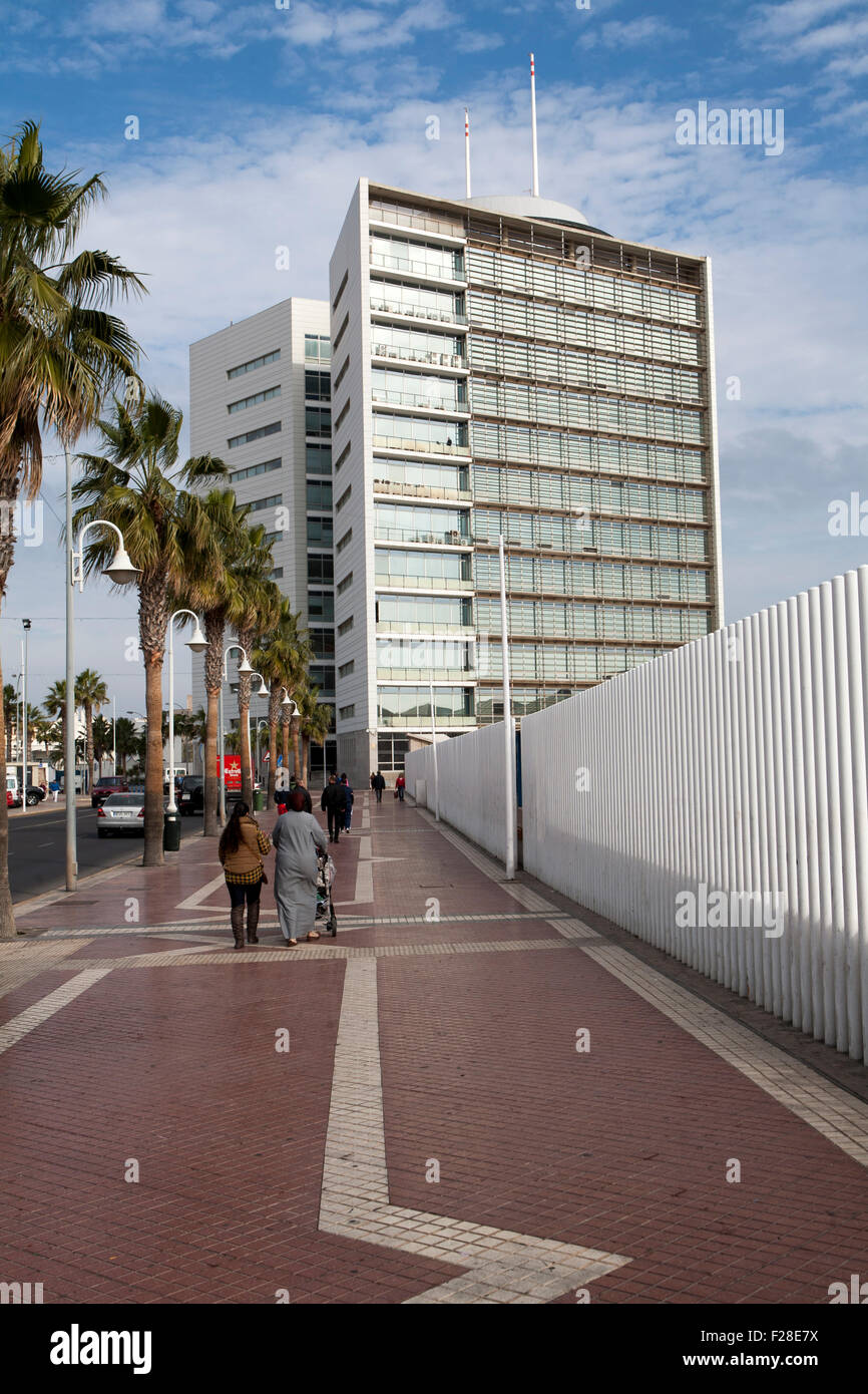 V Centenario building ville autonome de Melilla territoire espagnol de l'État en Afrique du Nord, Espagne Banque D'Images