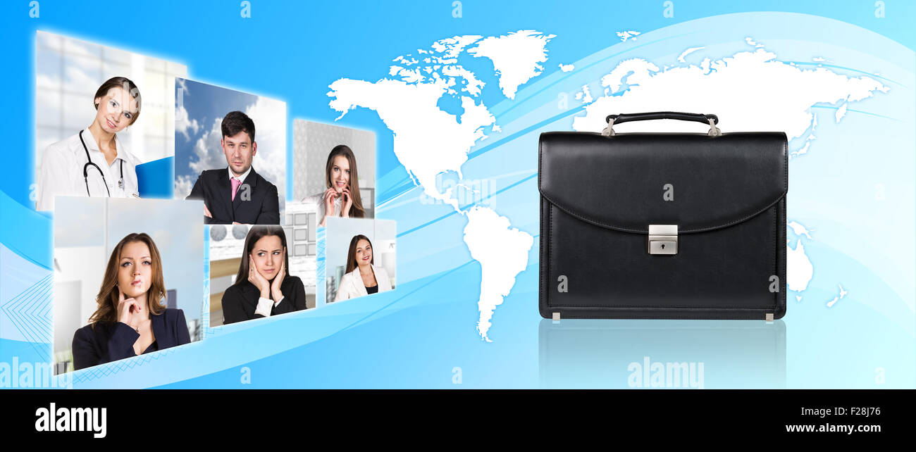 Les visages des gens collage Banque D'Images