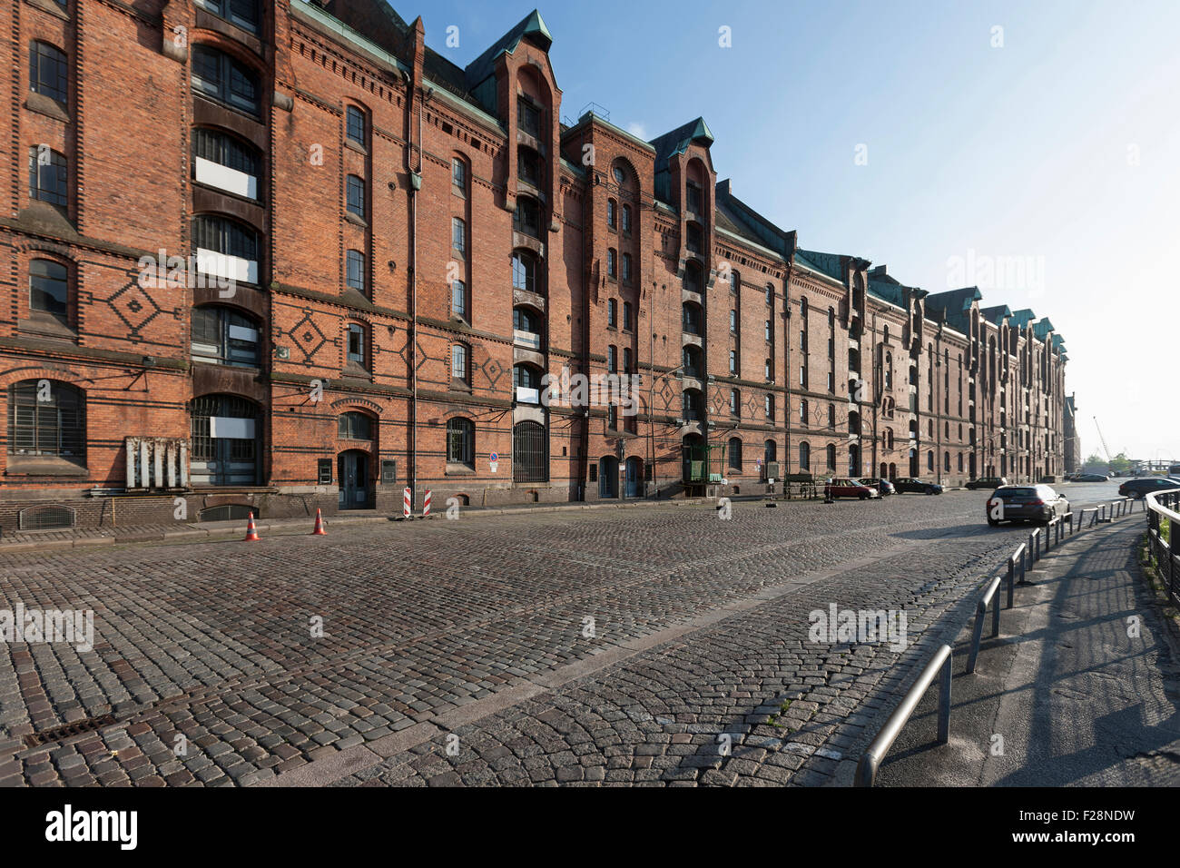 En entrepôts Speicherstadt, Hambourg, Allemagne Banque D'Images