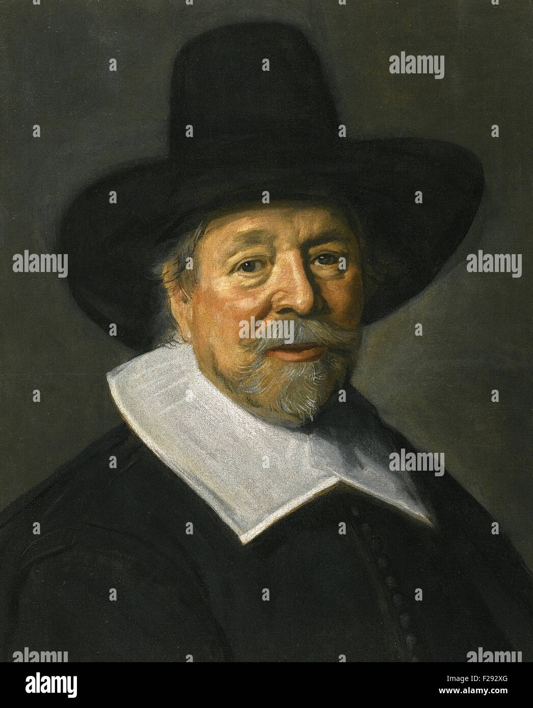 Frans Hals - Portrait d'un gentilhomme, probablement le révérend John Livingstone Banque D'Images