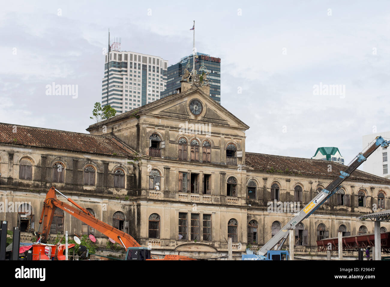 Old Custom House. Fire Station. Bangkok. Banque D'Images