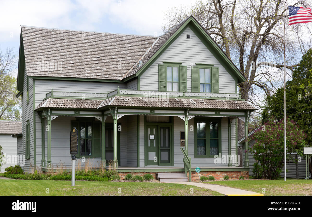 L'écrivain Sinclair Lewis boyhood home à Sauk Centre, Minnesota Banque D'Images