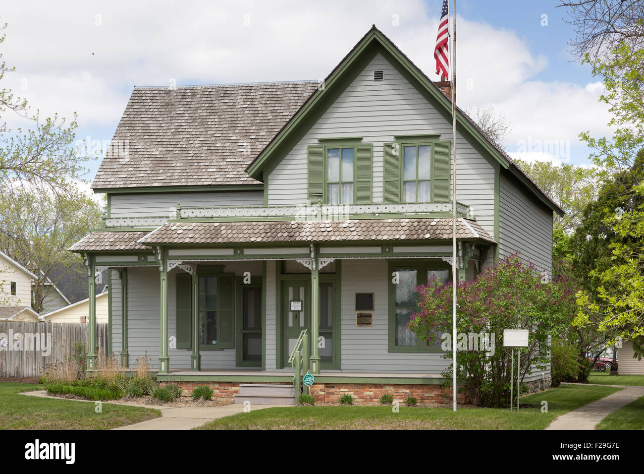 L'écrivain Sinclair Lewis boyhood home à Sauk Centre, Minnesota Banque D'Images