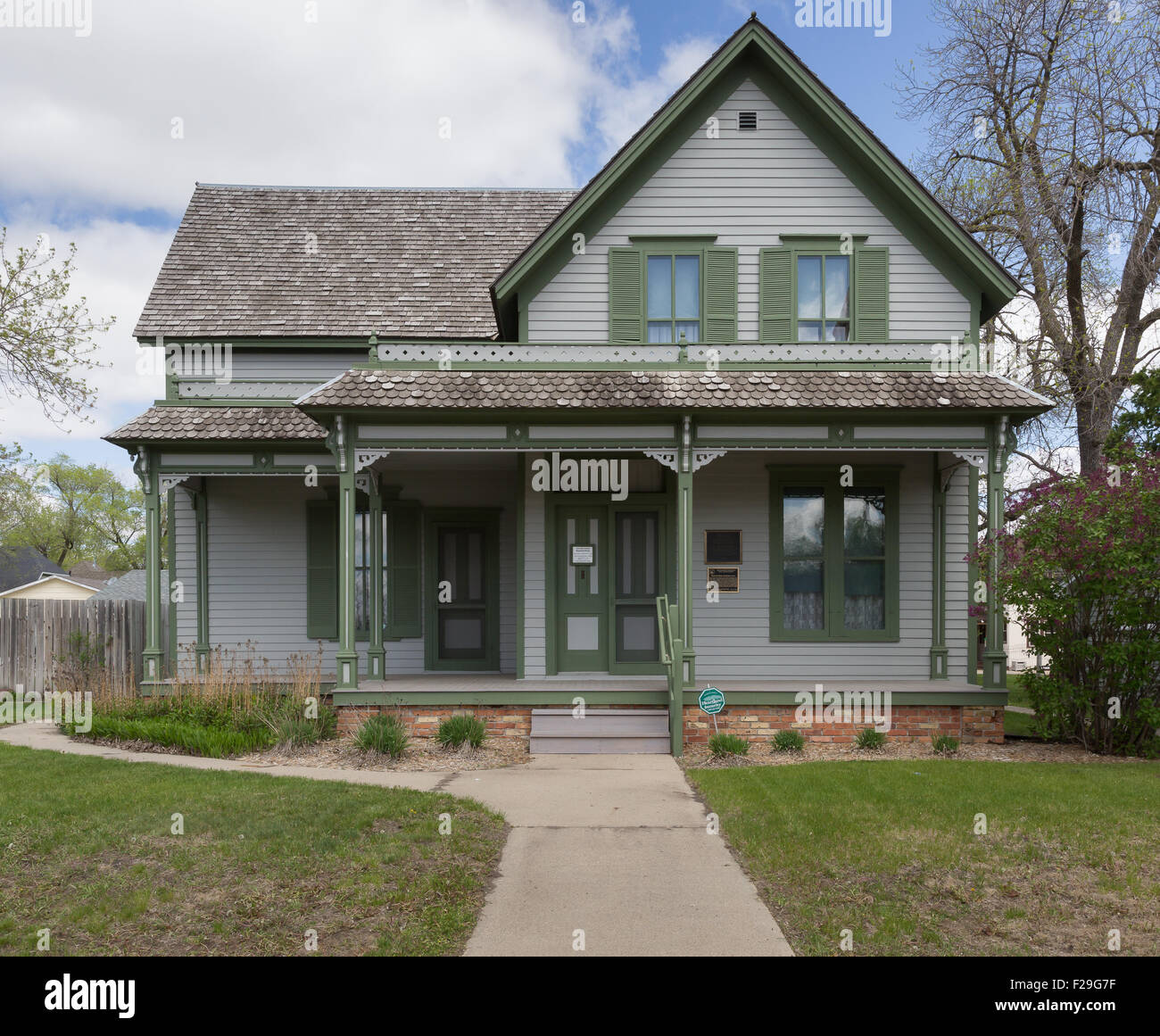 L'écrivain Sinclair Lewis boyhood home à Sauk Centre, Minnesota Banque D'Images