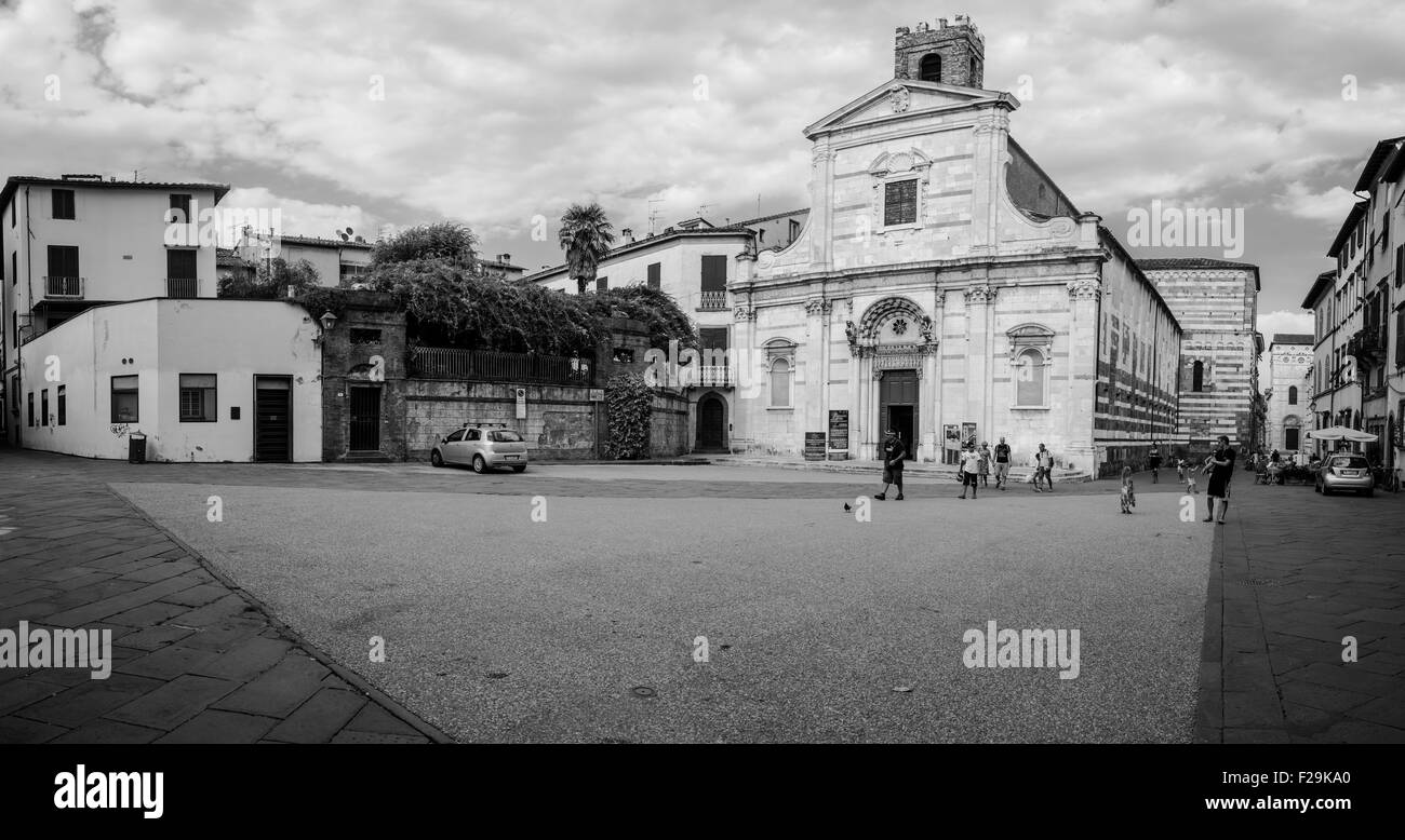 La cathédrale de Lucques. La toscane, italie Banque D'Images