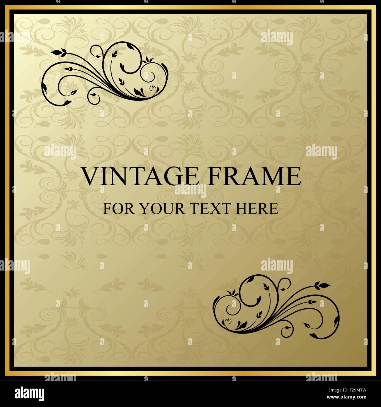 Cadre Vintage Illustration de Vecteur