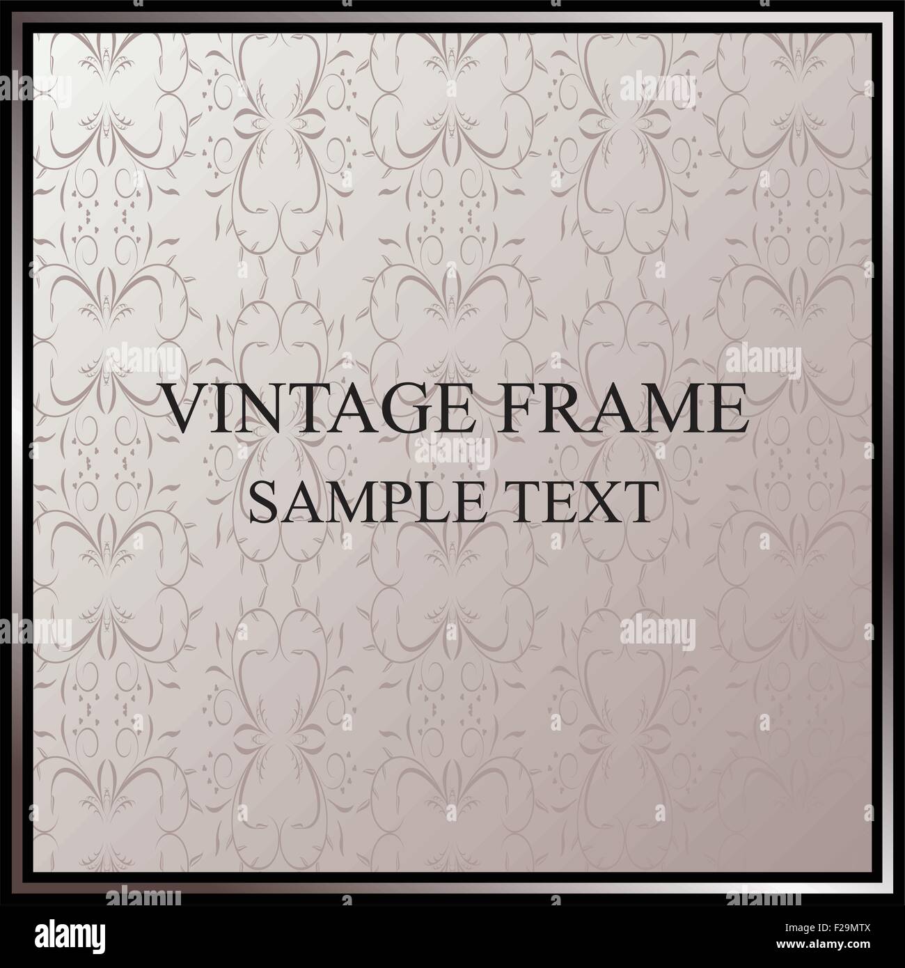 Cadre Vintage Illustration de Vecteur