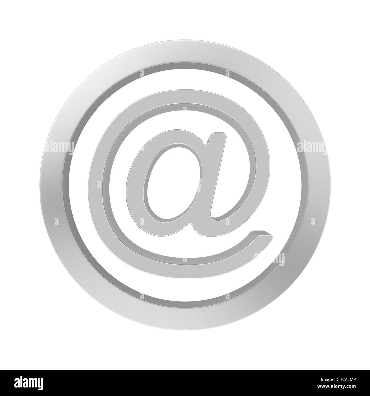 L'icône Courrier chrome Banque D'Images