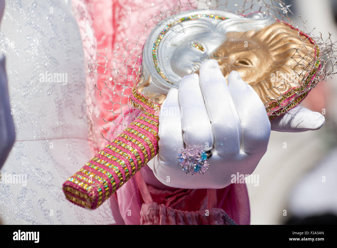 Masque au carnaval de Venise Banque D'Images