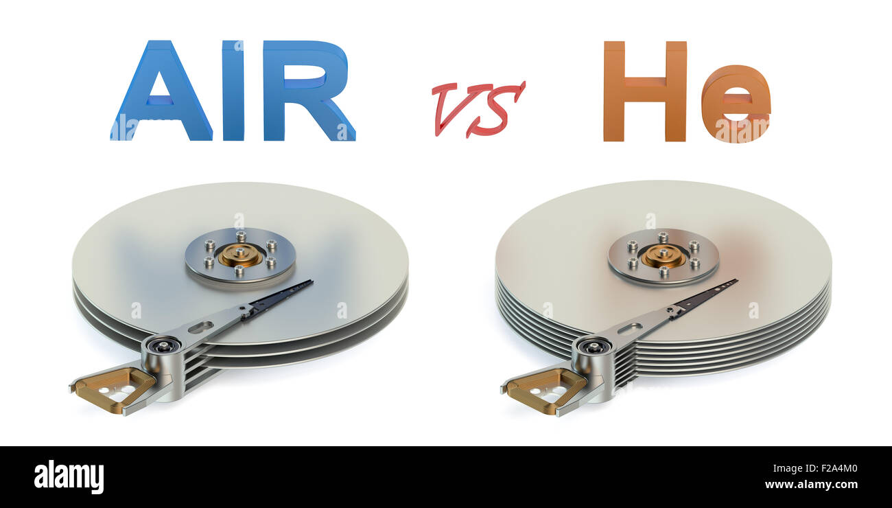 Nouvelle technologie de disque dur haute capacité (HDD) concept Banque D'Images