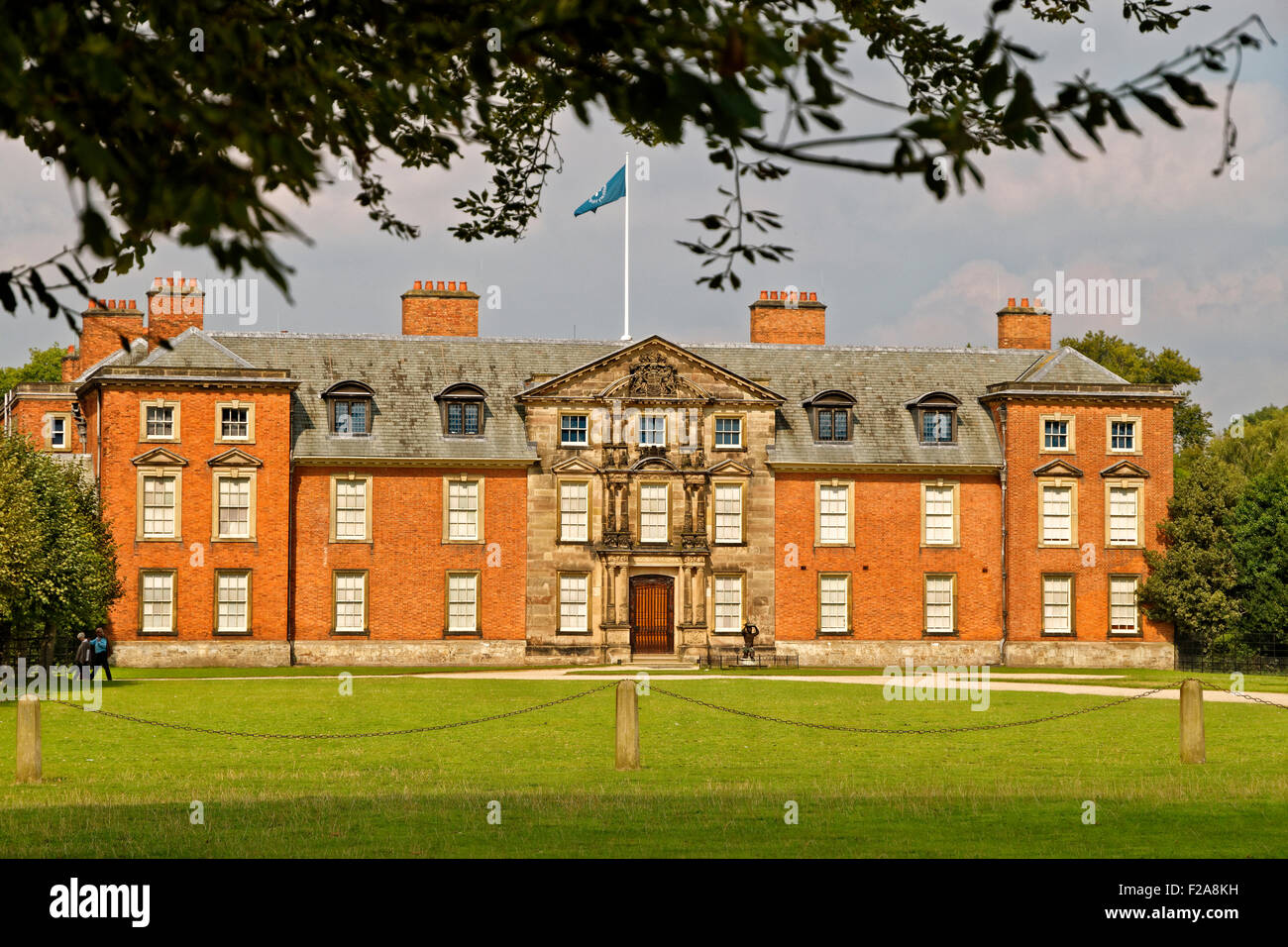 Dunham, Dunham Massey Hall Park, Altrincham, Cheshire. Le Grand Manchester. Ancien siège du seigneur de Stamford. Banque D'Images