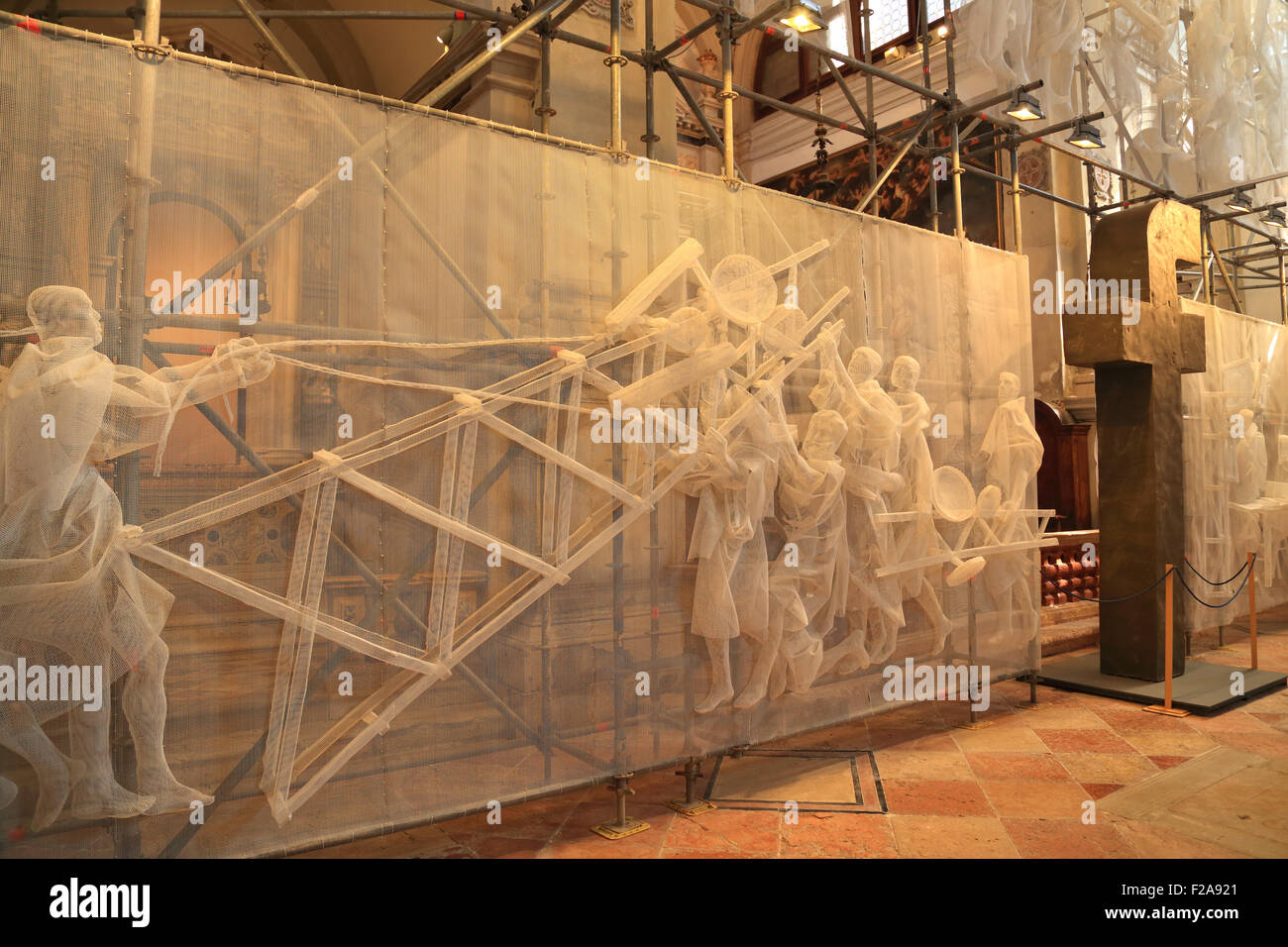 Église de Facebook la religion. Biennale d'Art de Venise 2015 / La Biennale di Venezia. Convertir par le Groupe de recyclage Banque D'Images
