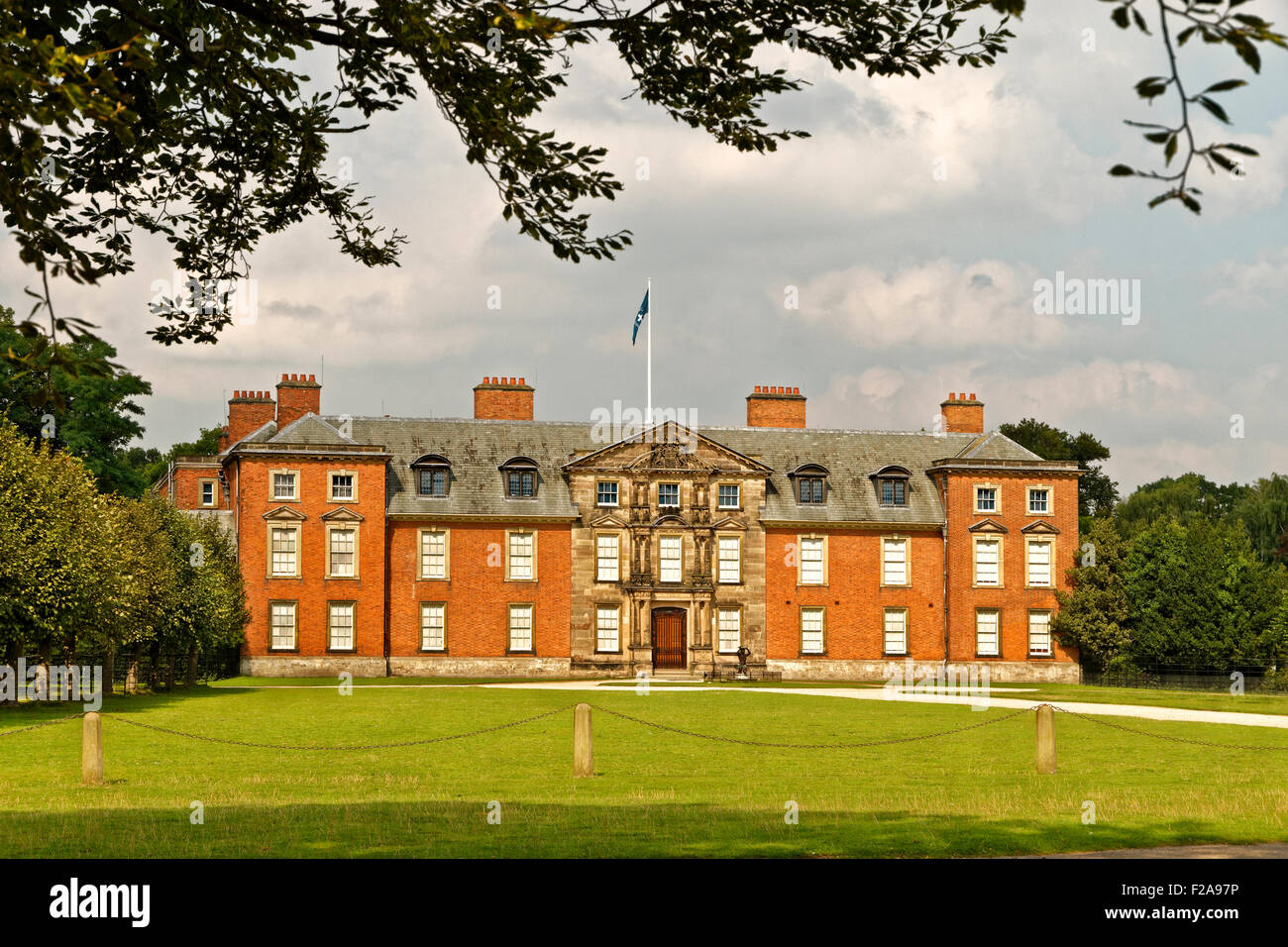 Dunham, Dunham Massey Hall Park, Altrincham, Cheshire. Le Grand Manchester. Ancien siège du seigneur de Stamford. Banque D'Images