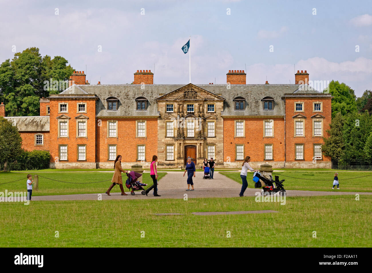 Dunham, Dunham Massey Hall Park, Altrincham, Cheshire. Le Grand Manchester. Ancien siège du seigneur de Stamford. Banque D'Images