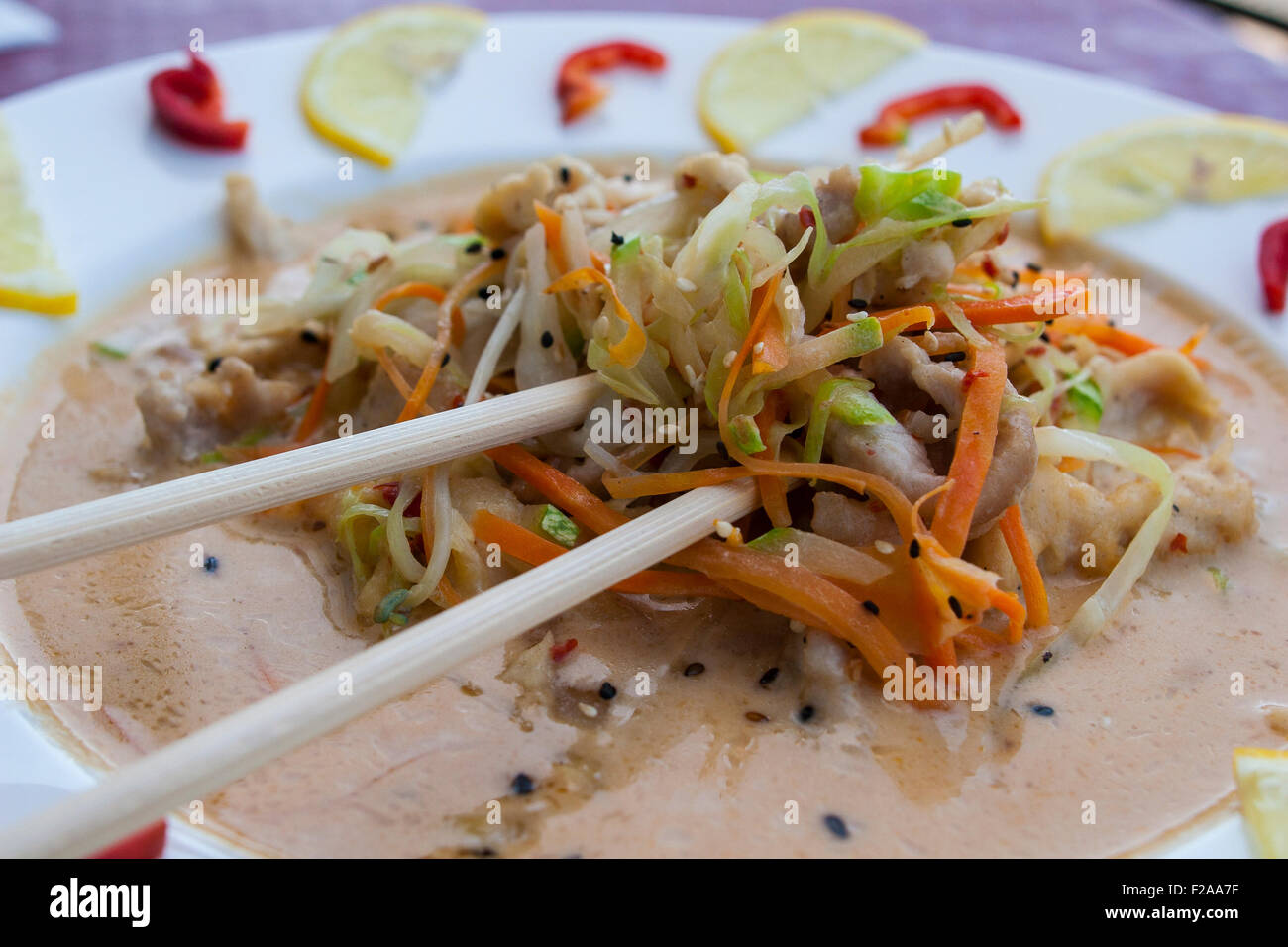 Soupe aux nouilles udon Banque de photographies et d’images à haute