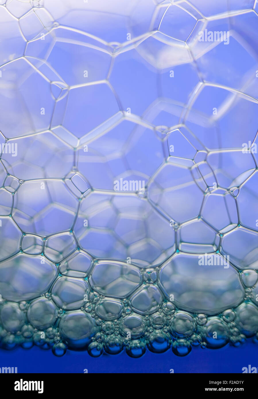 Bulles de Savon - gros plan extrême modèle formes hexagonales Banque D'Images