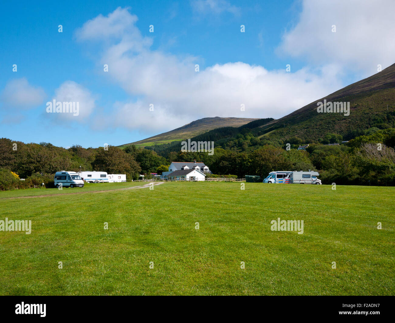 Aberafon,Camping Gyrn Goch,le Nord du Pays de Galles, Royaume-Uni. Banque D'Images