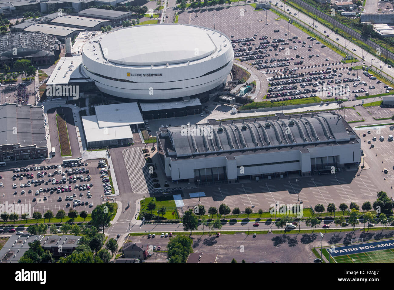 Le Centre Vidéotron arena est représenté dans la ville de Québec dans