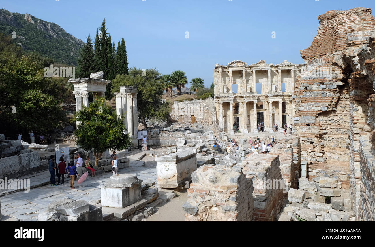 Bibliothèque de celsius, Ephèse, Turquie Photo Stock - Alamy