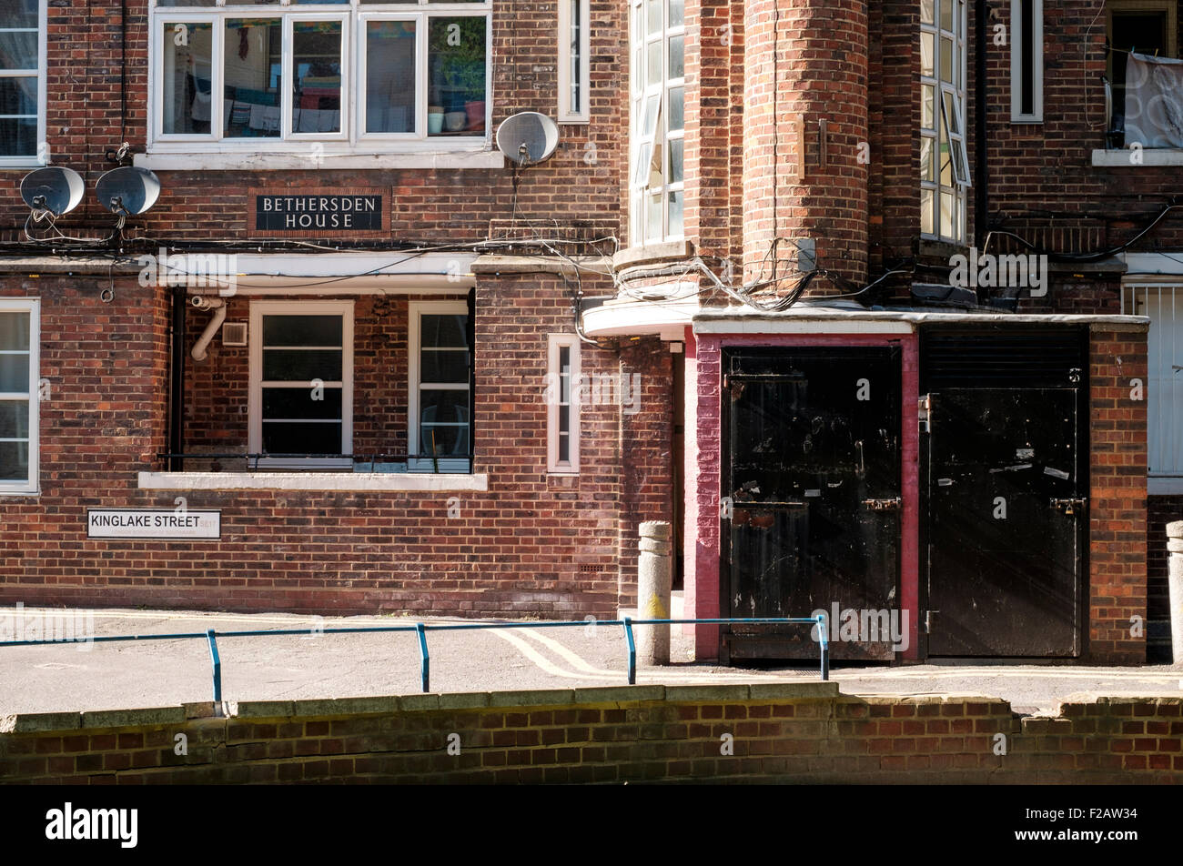 10 Sept 2015 : Tenterden House - Southwark autorité locale, sur le carter de Kinglake Estate, Londres Banque D'Images