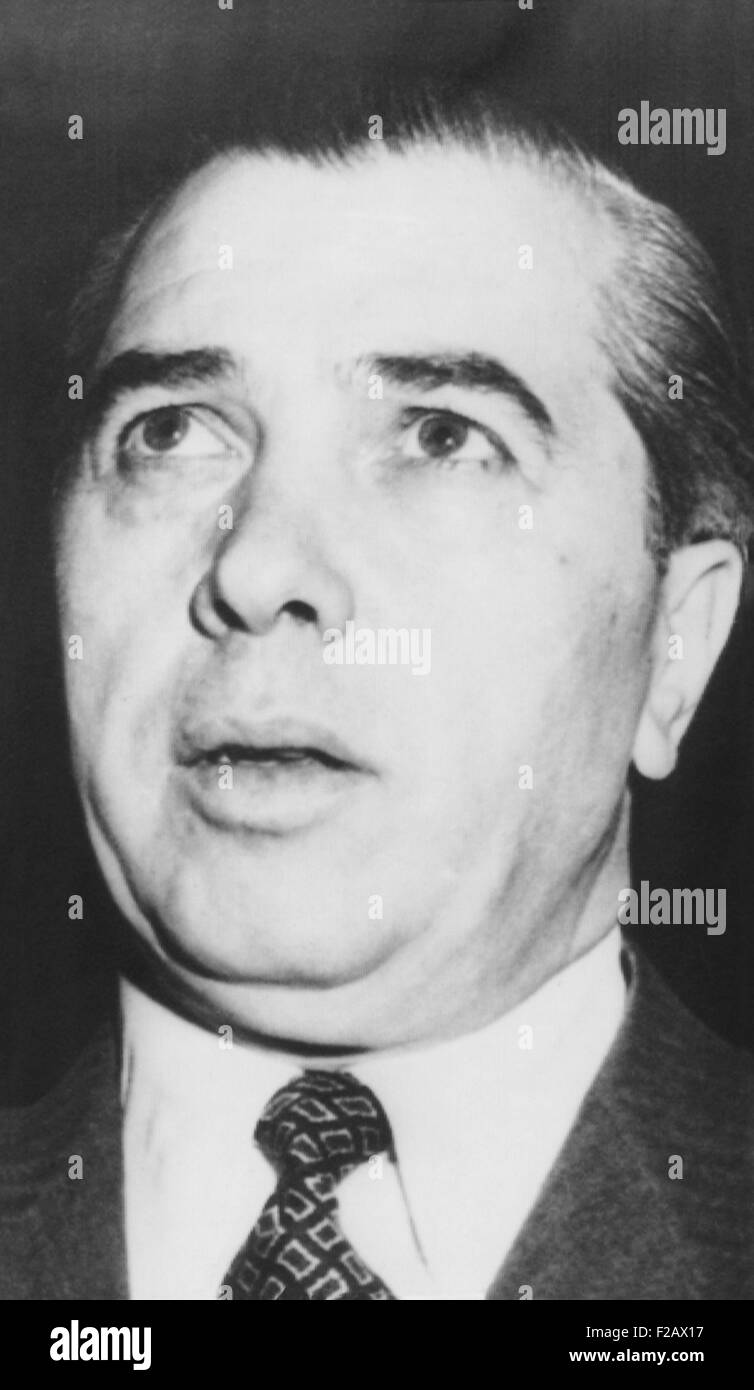 Joe Adonis, a été nommé comme l'un des Américains six criminels par comité Kefauver en 1950. Le 28 mai 1951, il a été condamné à 3 ans de prison de l'état du New Jersey. L'acteur James Percell dépeint Adonis à GANGSTER WARS, 1984. Lewis Van Bergen dépeint dans le film de 1991 d'Adonis, BUGSY, 1991. CSU (2015   1175 11) Banque D'Images