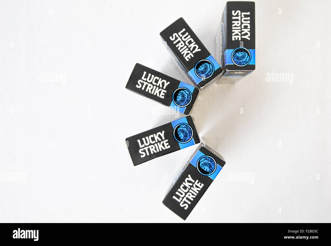 Lucky Strike cigarettes Lucky Strike-cigarrillo Banque D'Images