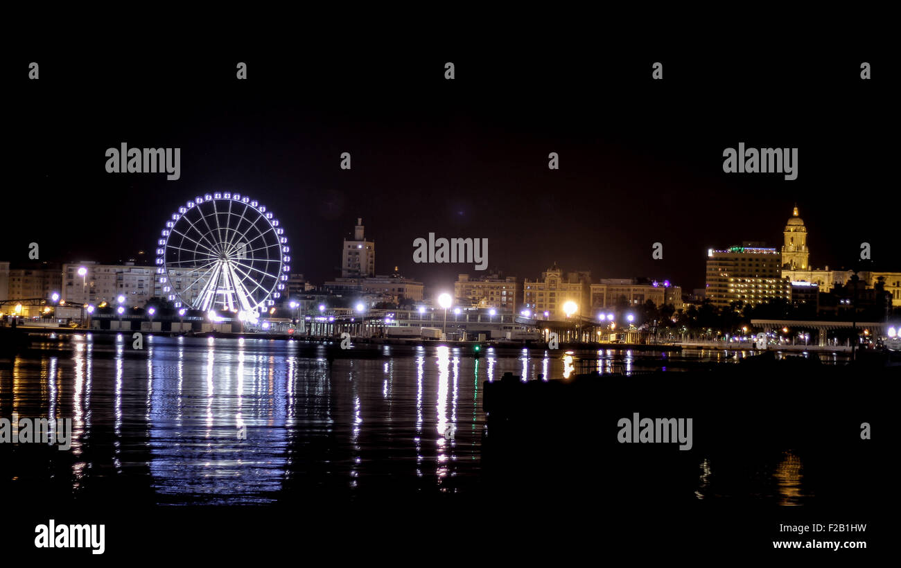 La grande roue d'Malaga-La Noria de Málaga Banque D'Images