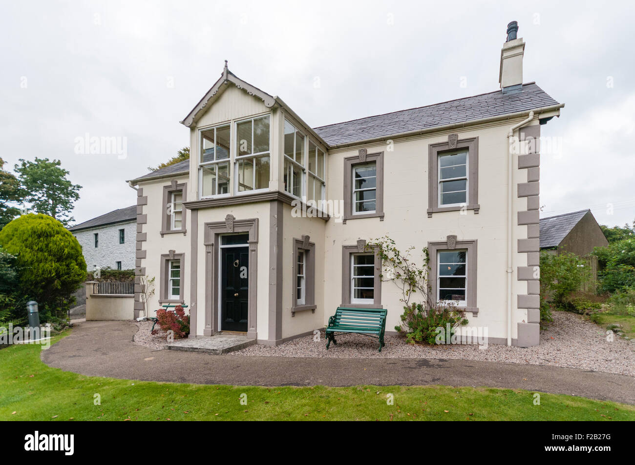 Maison historique de Sentry, Newtownabbey, Irlande du Nord. Banque D'Images