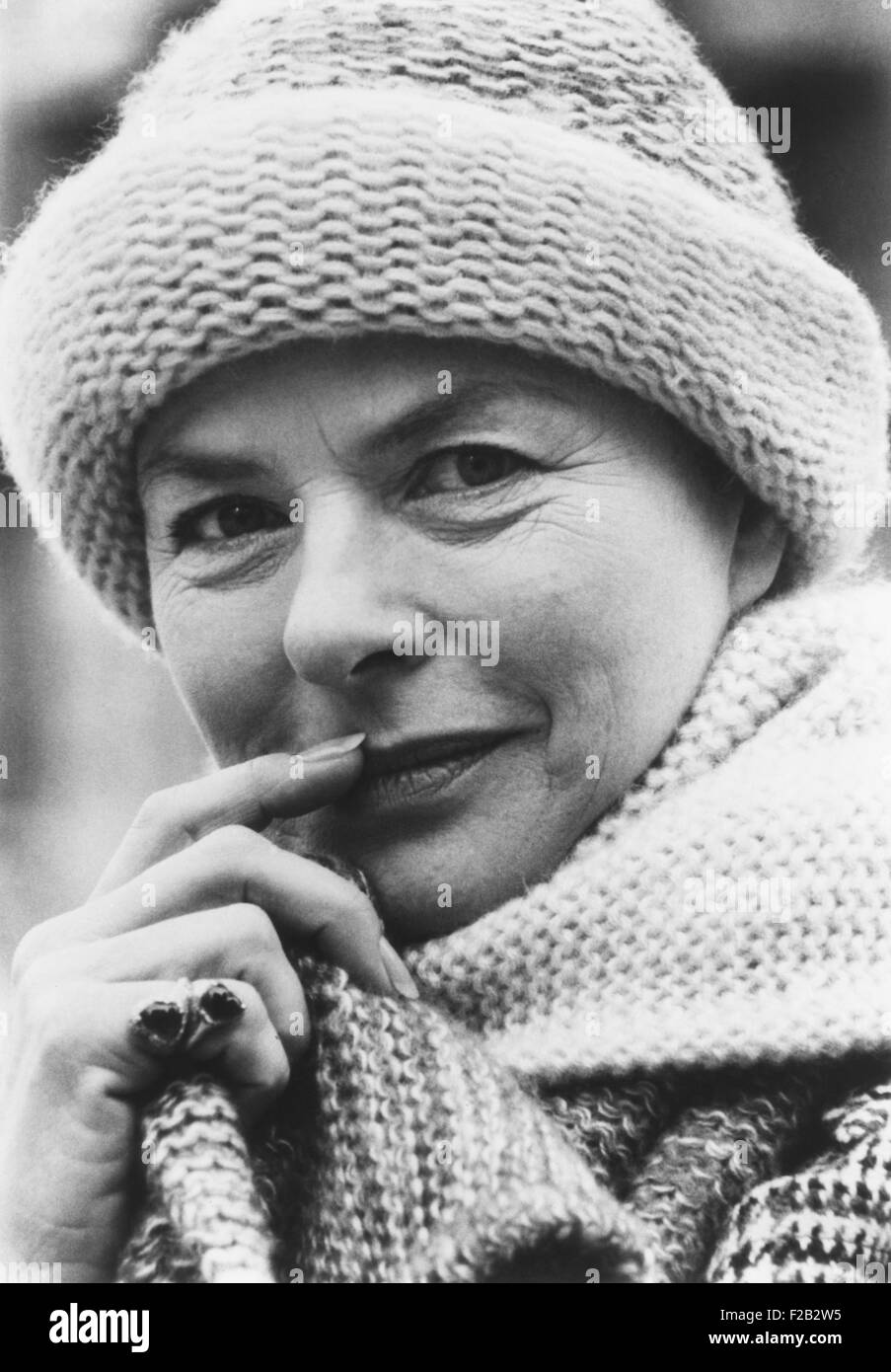 L'actrice suédoise, Ingrid Bergman en octobre 1976. Elle était dans son 43e film, UNE QUESTION DE TEMPS, avec Liza Minnelli et Charles Boyer. CSU (2015  7 327) Banque D'Images