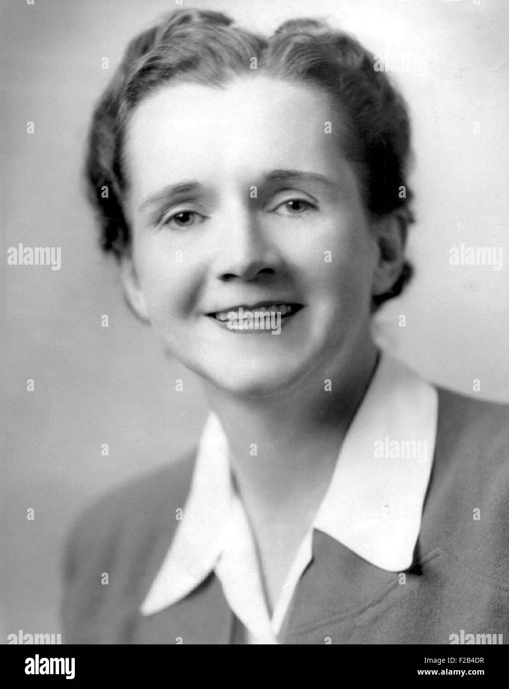 Biologiste de la vie marine Rachel Carson en 1944 en tant qu'employé du U.S. Fish and Wildlife Service. Son livre de 1963, 'Silent Spring' a soulevé des préoccupations au sujet des risques environnementaux des pesticides synthétiques, y compris le DDT. - BSLOC  2015 (1 60) Banque D'Images