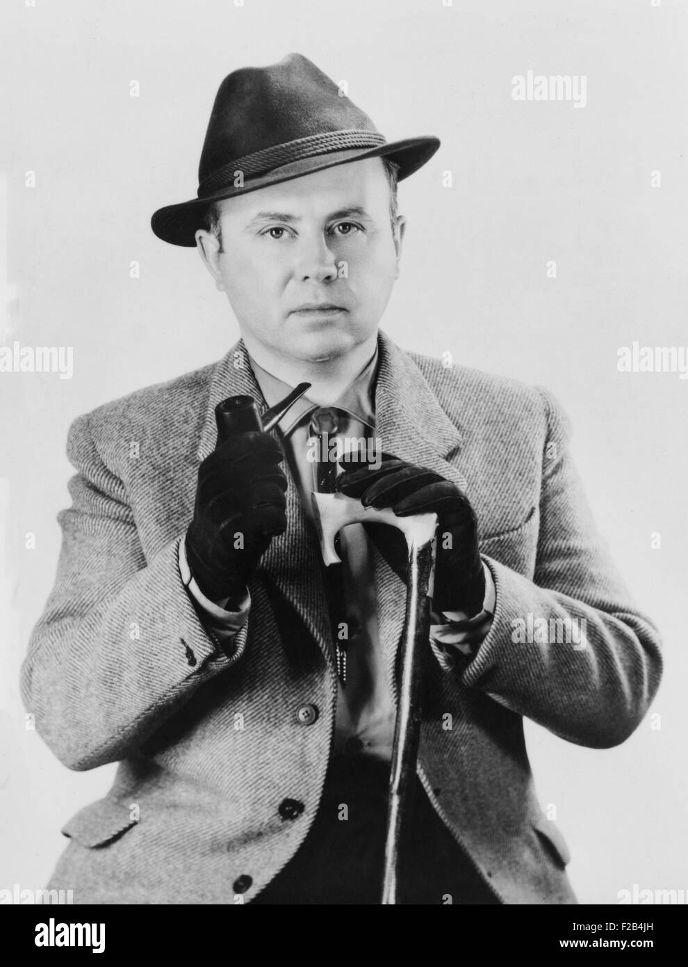 Russell Kirk, théoricien de la politique américaine. Son livre, 1953 Le Parti conservateur 'esprit', a retracé l'histoire de pensée conservatrice dans la politique anglo-américaine. - BSLOC  2015 (1 30) Banque D'Images