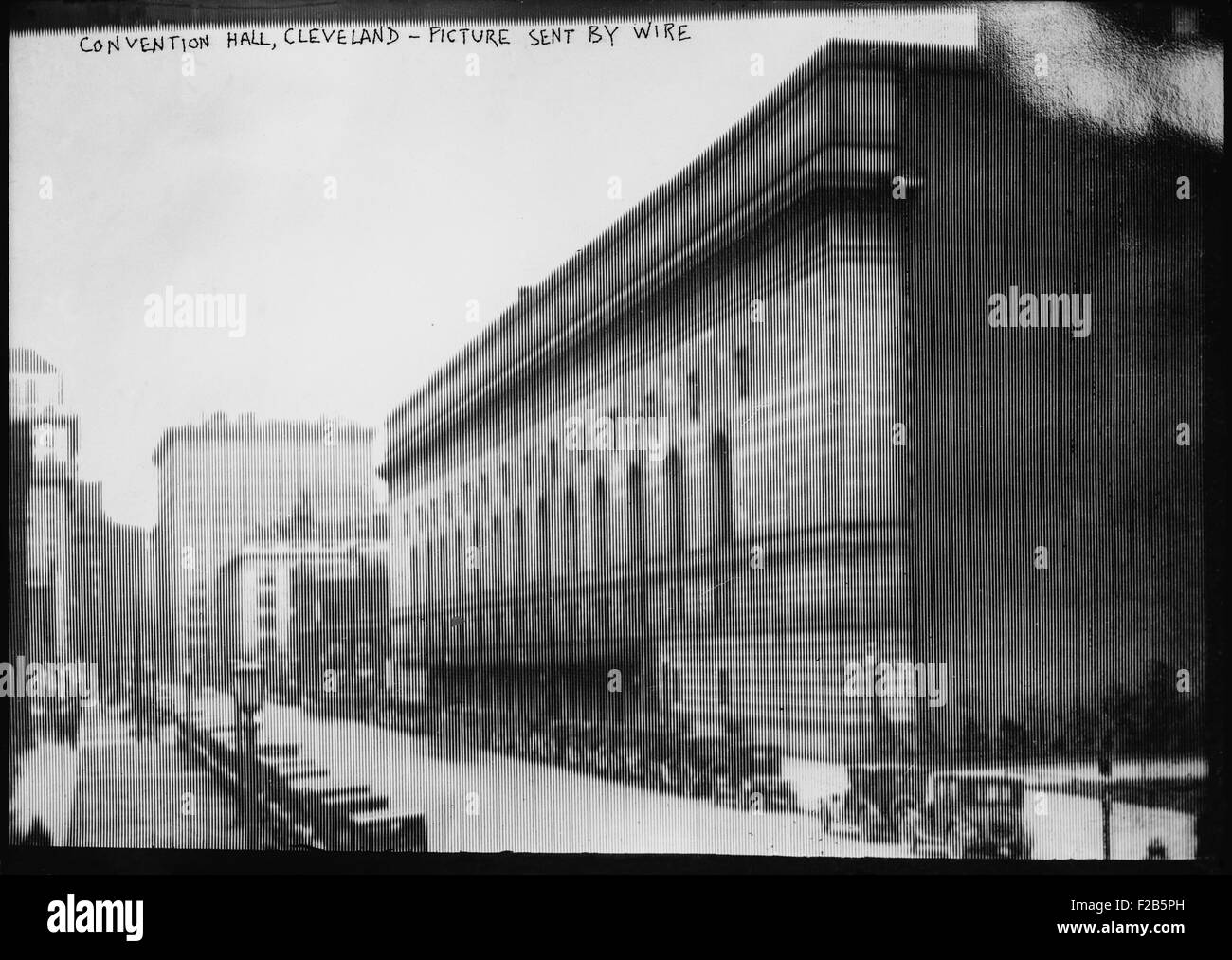 L'Auditorium, Cleveland (Ohio) en image envoyée par fil à Bain News Service le 21 mai 1924. Les 10 000 personnes hall ouvre en 1922 et a été choisie comme site de la Convention nationale républicaine de 1924. - BSLOC  2014 (17 1) Banque D'Images
