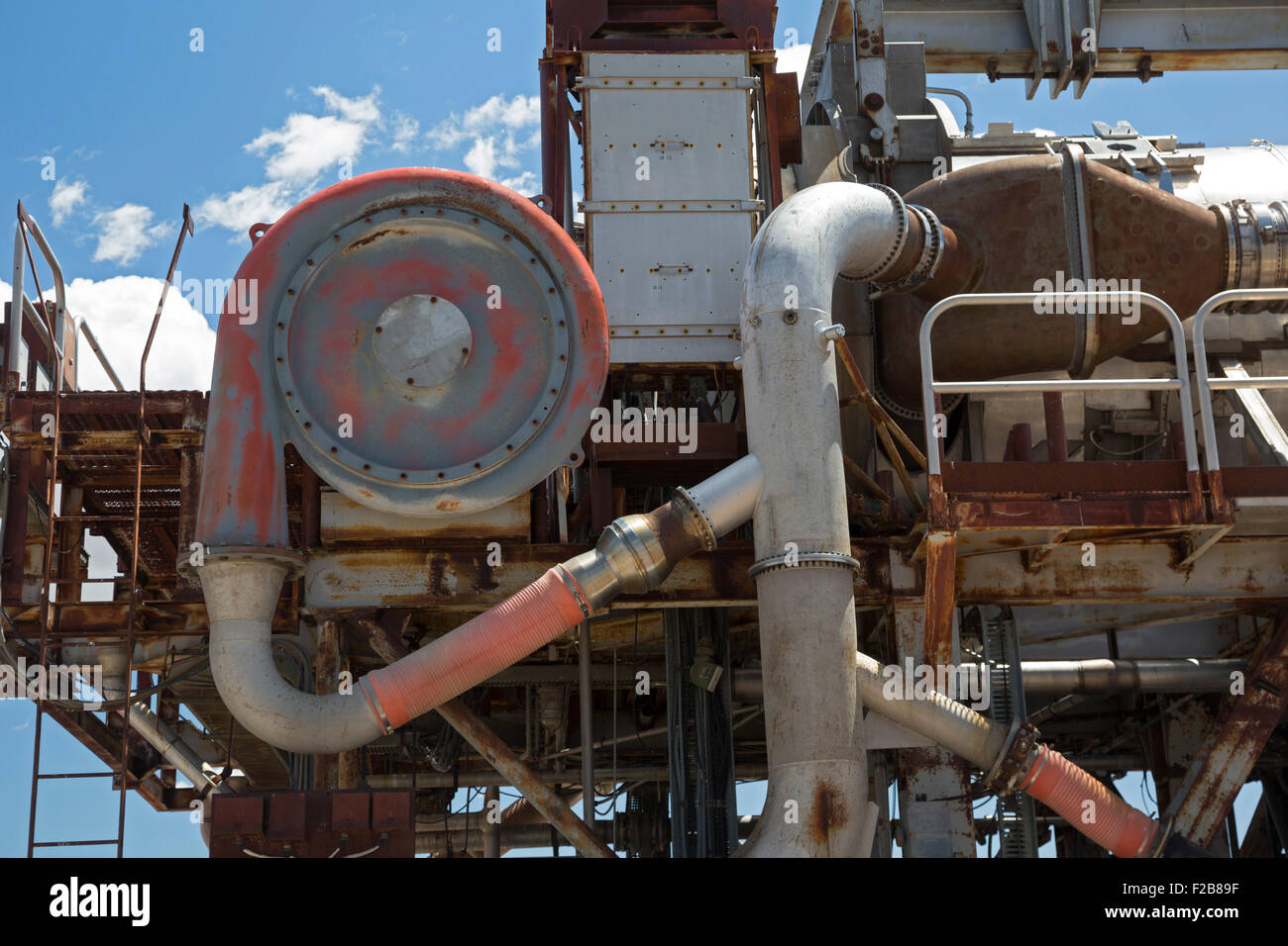 Arco, Idaho - banc d'essai pour un jet à propulsion nucléaire moteur bombardier que l'US Air Force a essayé de se développer dans les années 1950. Banque D'Images
