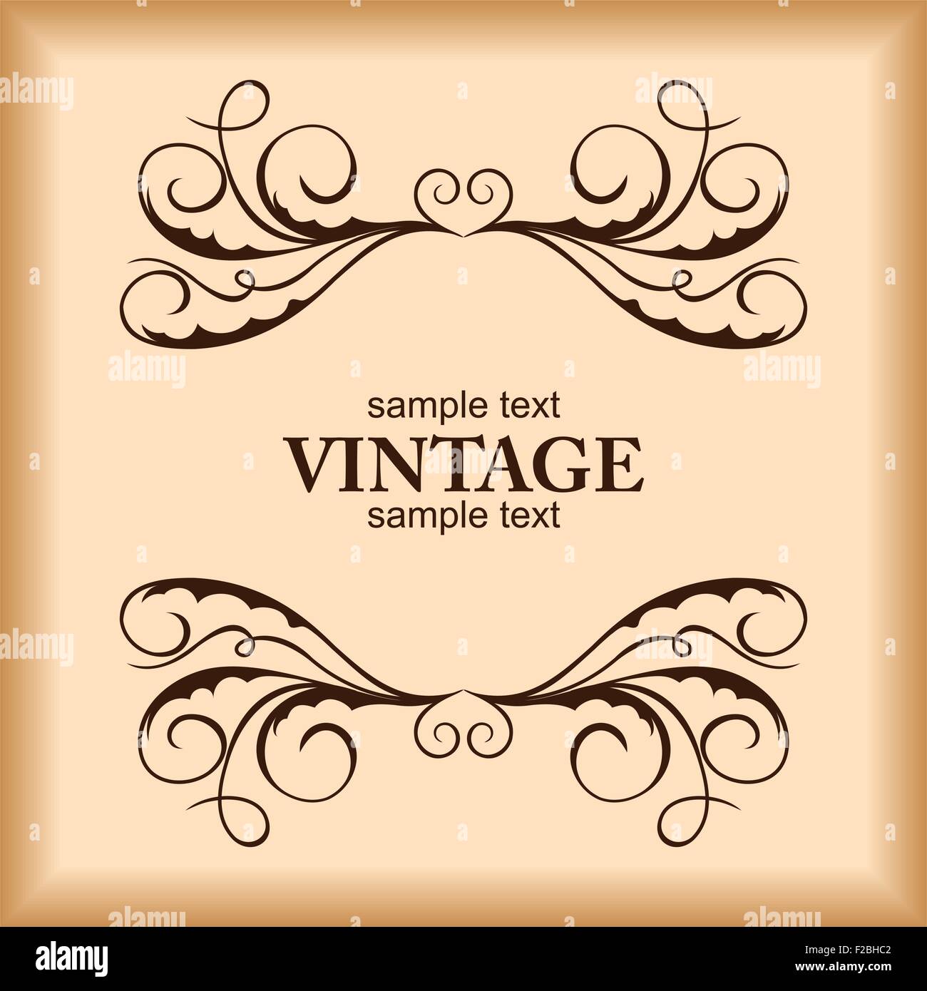 Modèle Vintage Illustration de Vecteur