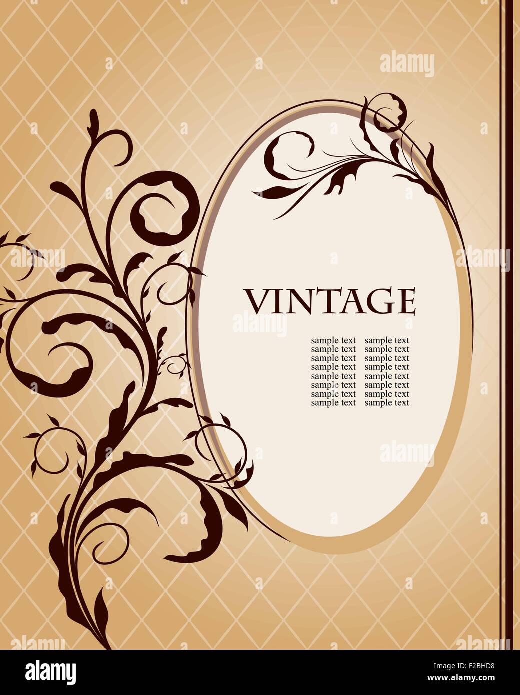 Cadre Vintage Illustration de Vecteur