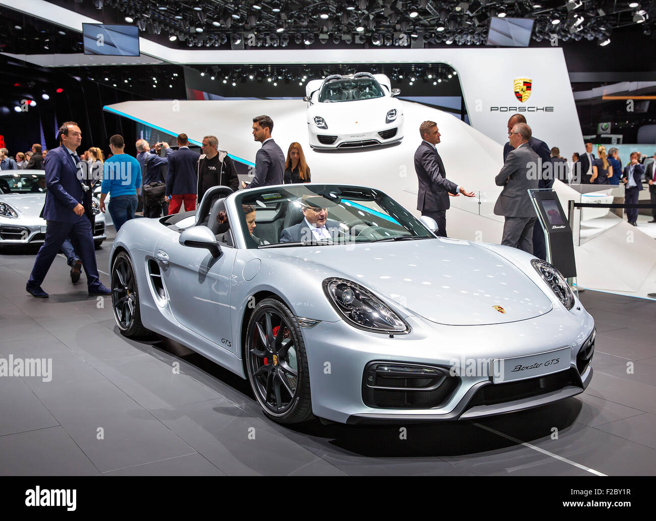 Porsche Boxster GTS, International motorshow, IAA, Francfort, Auto Show Banque D'Images