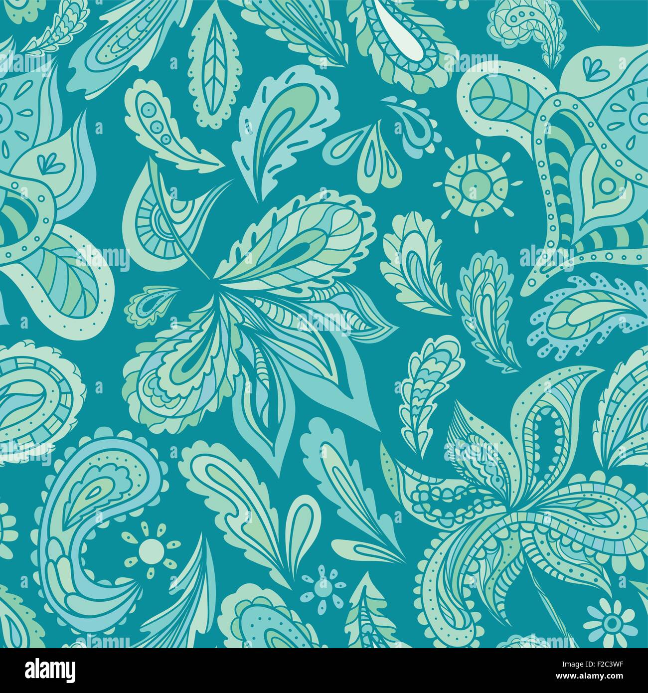 Paisley pastel Vintage floral background for textile et d'écran conception Illustration de Vecteur