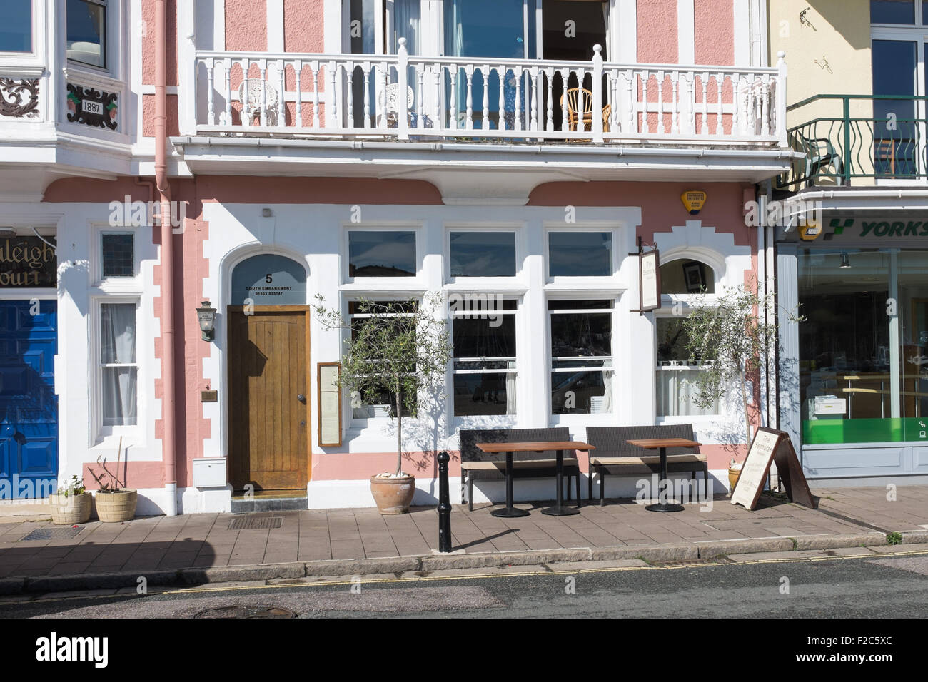 Le Restaurant l'Hippocampe à Dartmouth Banque D'Images