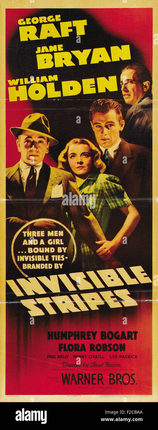 Rayures invisibles 05 - Affiche de film Banque D'Images