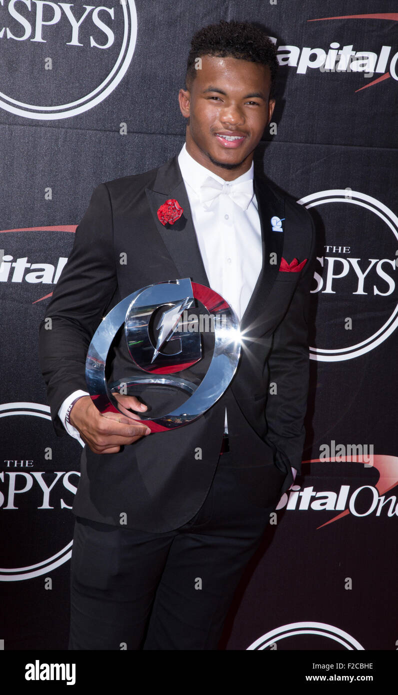 Le prix ESPY 2015 tenue au Théâtre Microsoft - Tapis rouge avec des arrivées : Kyler Murray Où : Hollywood, California, United States Quand : 15 Juil 2015 Banque D'Images