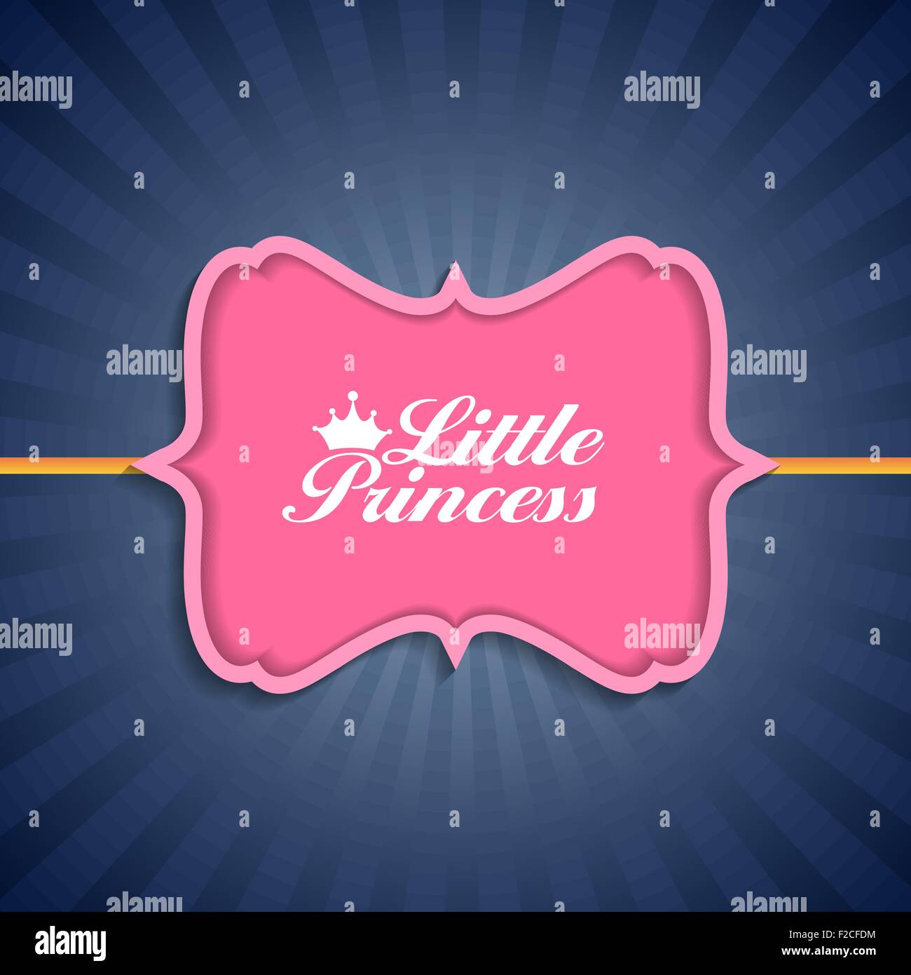 Arrière-plan de la Couronne princesse avec Vector Illustration Illustration de Vecteur